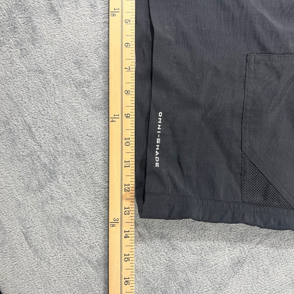 Columbia Mens Silver Ridge Cargo Shorts Black Omni-Shade Sun Protection 38x10 - Picture 5 of 9